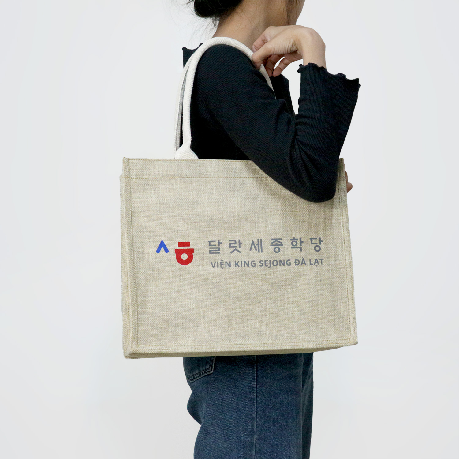 Túi đay in logo VivaGift — mẫu 04