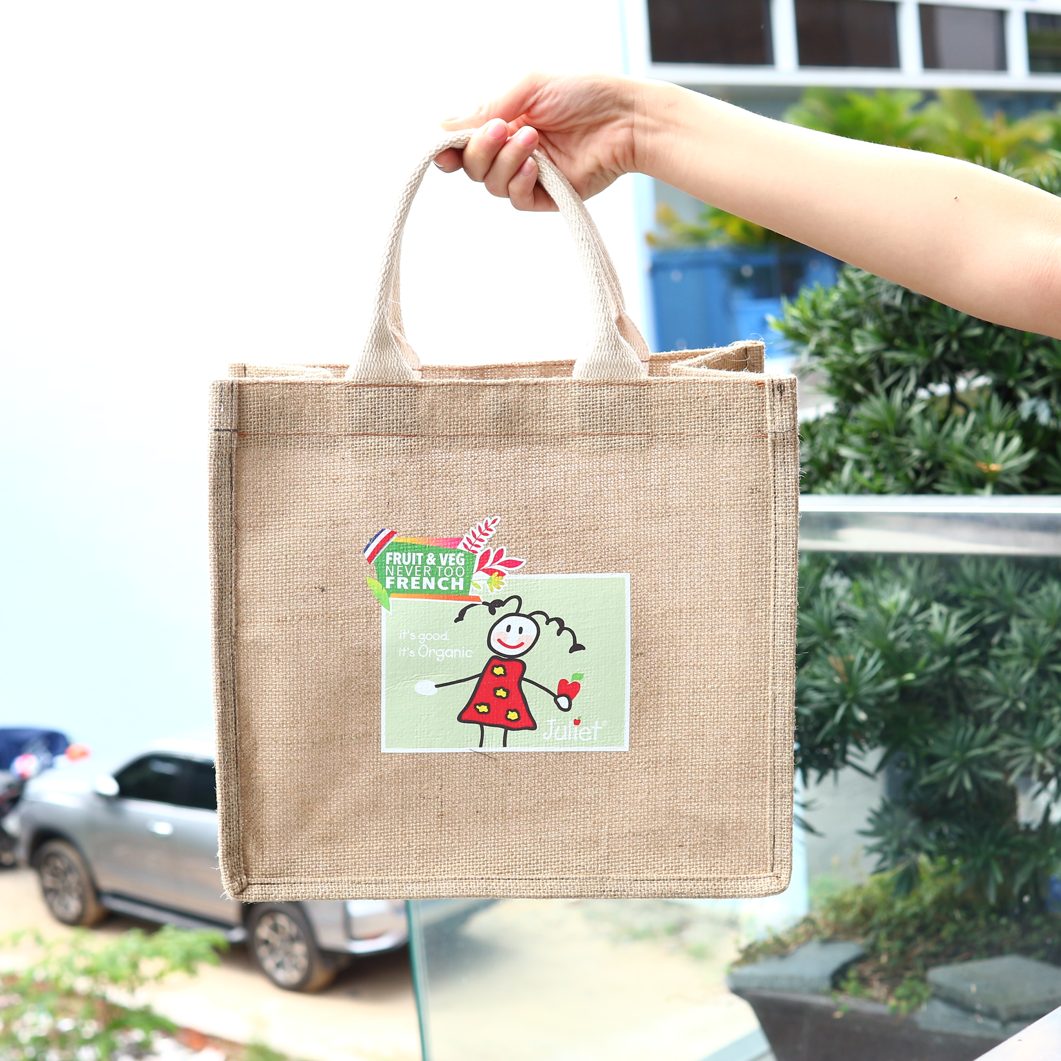 Túi đay in logo VivaGift — mẫu 08