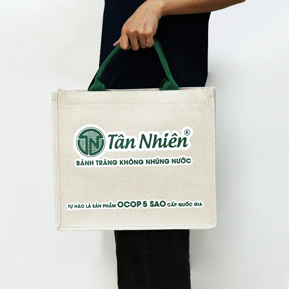 Túi đay in logo VivaGift — mẫu 11