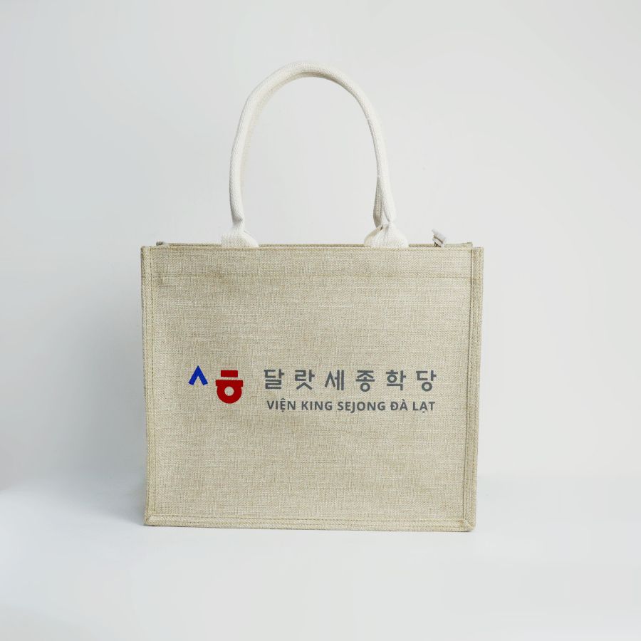 Túi đay in logo VivaGift — mẫu 15